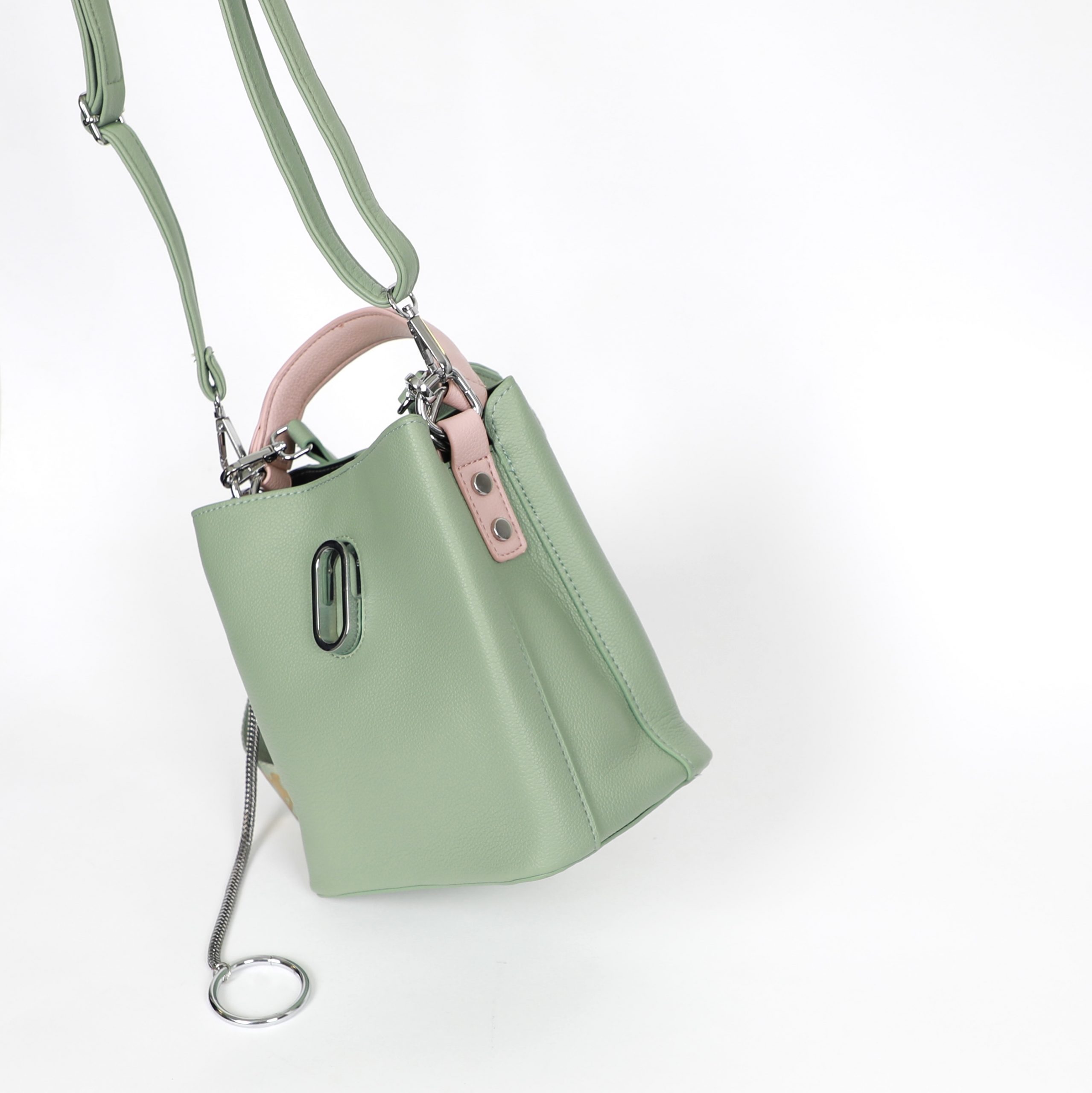 BUCKET BAG WITH TWO STRAPS